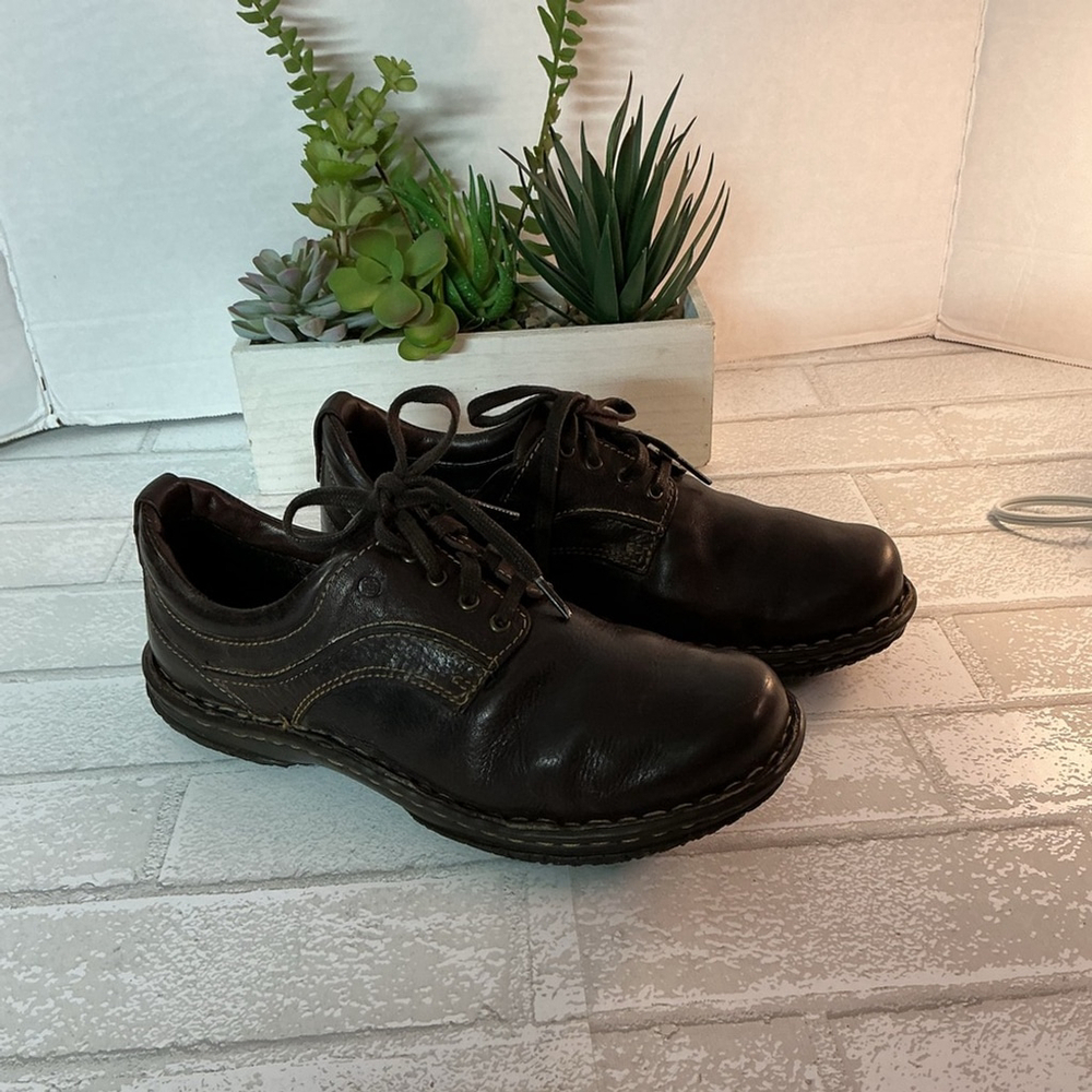 Born Dark Brown Leather Oxfords